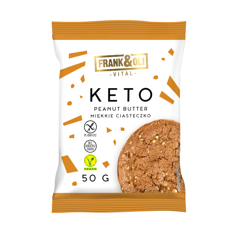 Frank & Oli Keto miękkie ciasteczko peanut butter 50g